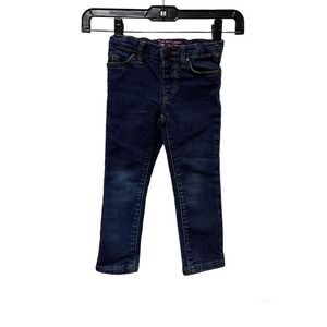 The Childrens Place Super Skinny Jeans‎ Dark Wash Blue Denim Kids 3T